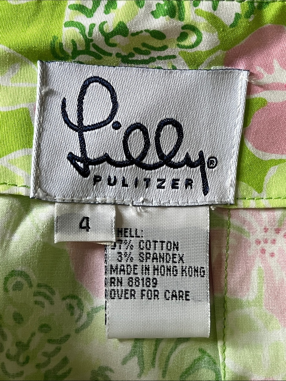 Lilly Pulitzer Skirt Island Pursuit Lime Kimilyn Stretch Size 4  NWT - Picture 9 of 11